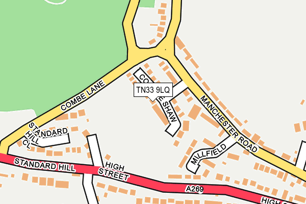 TN33 9LQ map - OS OpenMap – Local (Ordnance Survey)