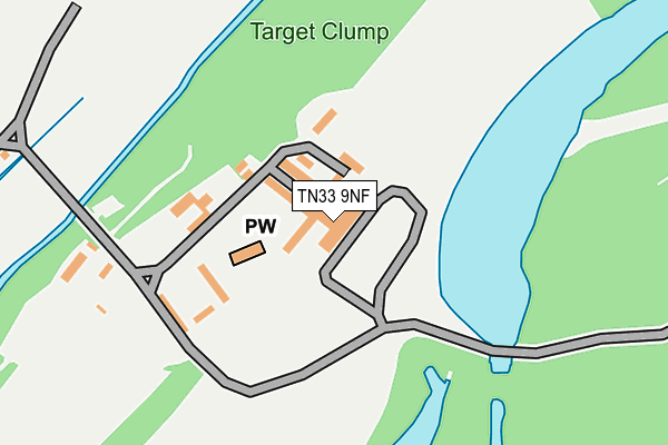 TN33 9NF map - OS OpenMap – Local (Ordnance Survey)