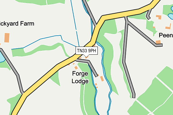 TN33 9PH map - OS OpenMap – Local (Ordnance Survey)
