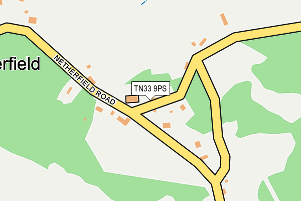 TN33 9PS map - OS OpenMap – Local (Ordnance Survey)