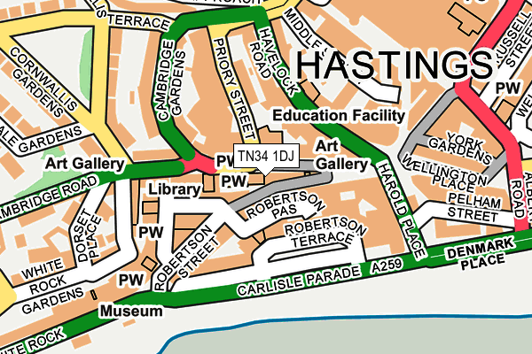 Map of MHAIRI TEXTILES LTD at local scale