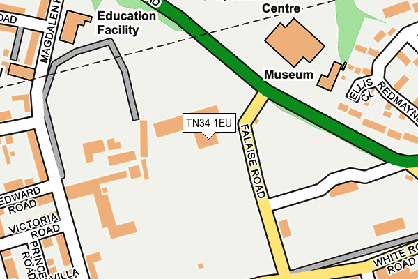 TN34 1EU map - OS OpenMap – Local (Ordnance Survey)