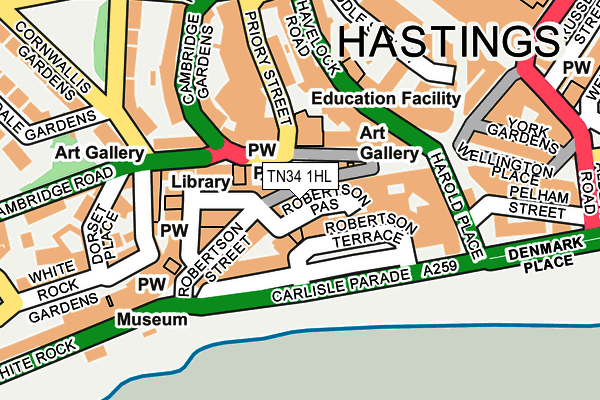 Map of ANTHONYJON LIMITED at local scale