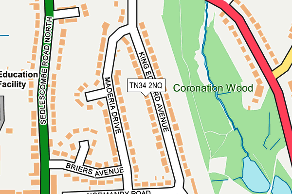 TN34 2NQ map - OS OpenMap – Local (Ordnance Survey)