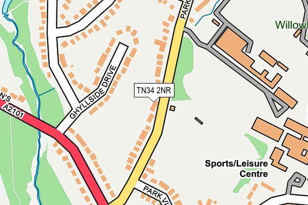 TN34 2NR map - OS OpenMap – Local (Ordnance Survey)