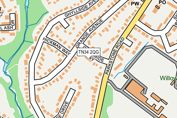 TN34 2QG map - OS OpenMap – Local (Ordnance Survey)