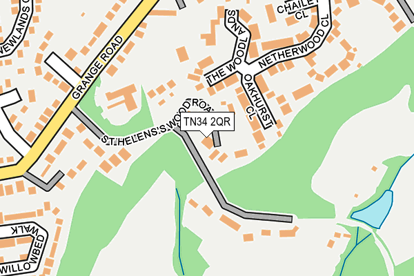 TN34 2QR map - OS OpenMap – Local (Ordnance Survey)