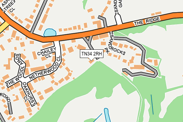TN34 2RH map - OS OpenMap – Local (Ordnance Survey)