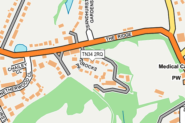 TN34 2RQ map - OS OpenMap – Local (Ordnance Survey)