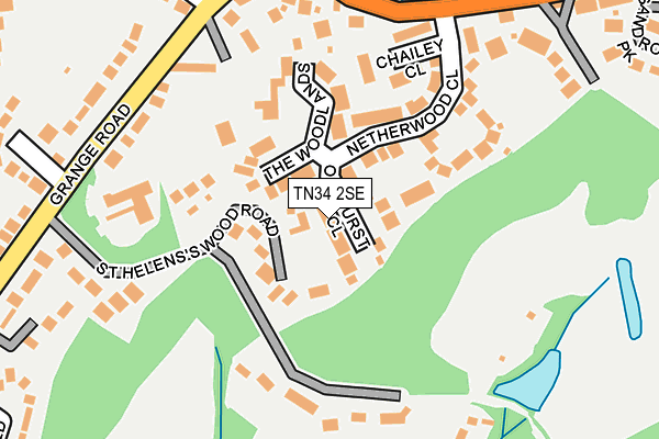 TN34 2SE map - OS OpenMap – Local (Ordnance Survey)