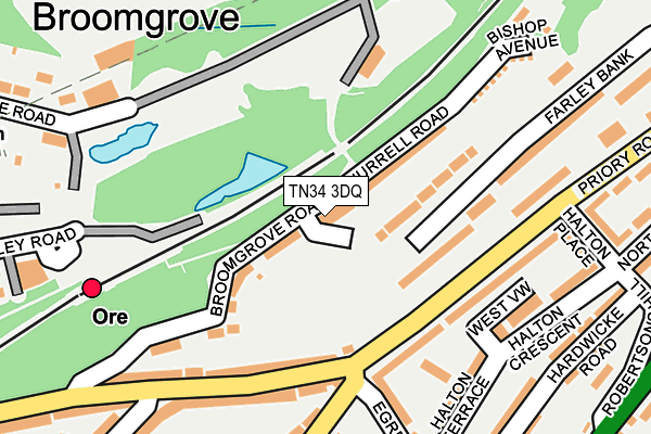 TN34 3DQ map - OS OpenMap – Local (Ordnance Survey)