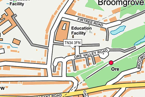 TN34 3FN map - OS OpenMap – Local (Ordnance Survey)
