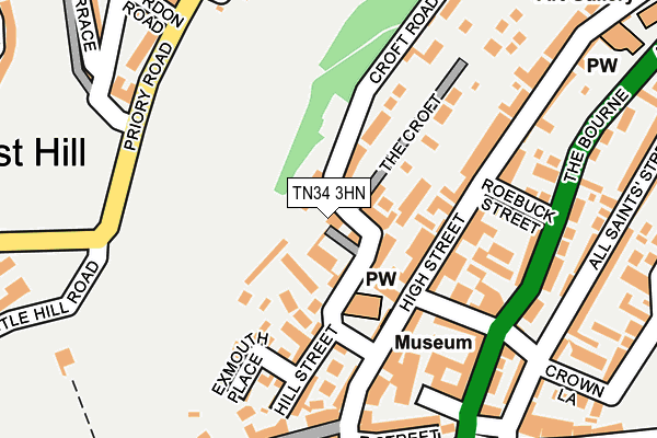 TN34 3HN map - OS OpenMap – Local (Ordnance Survey)