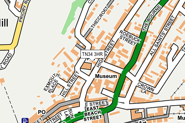 TN34 3HR map - OS OpenMap – Local (Ordnance Survey)