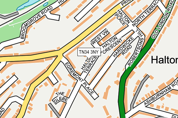 TN34 3NY map - OS OpenMap – Local (Ordnance Survey)