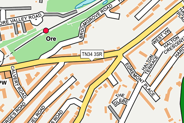TN34 3SR map - OS OpenMap – Local (Ordnance Survey)