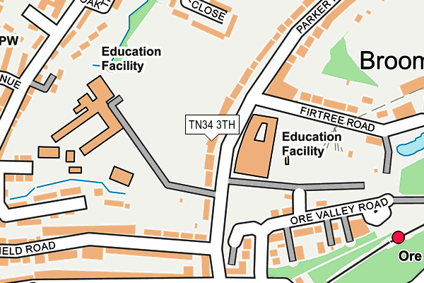 TN34 3TH map - OS OpenMap – Local (Ordnance Survey)