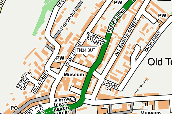 TN34 3UT map - OS OpenMap – Local (Ordnance Survey)