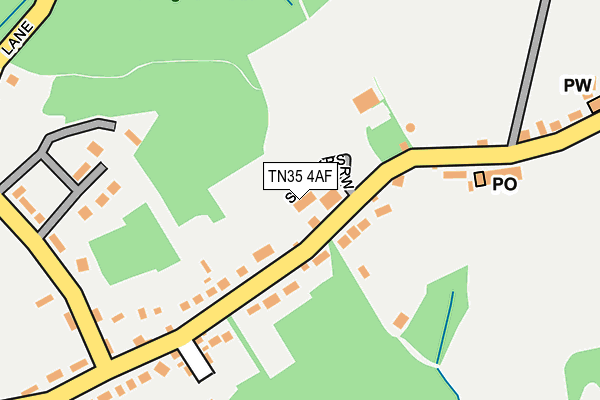 TN35 4AF map - OS OpenMap – Local (Ordnance Survey)