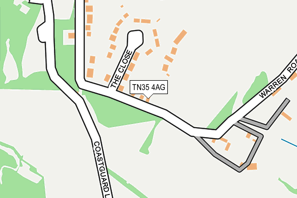 TN35 4AG map - OS OpenMap – Local (Ordnance Survey)