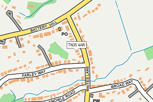 TN35 4AR map - OS OpenMap – Local (Ordnance Survey)