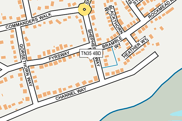 TN35 4BD map - OS OpenMap – Local (Ordnance Survey)