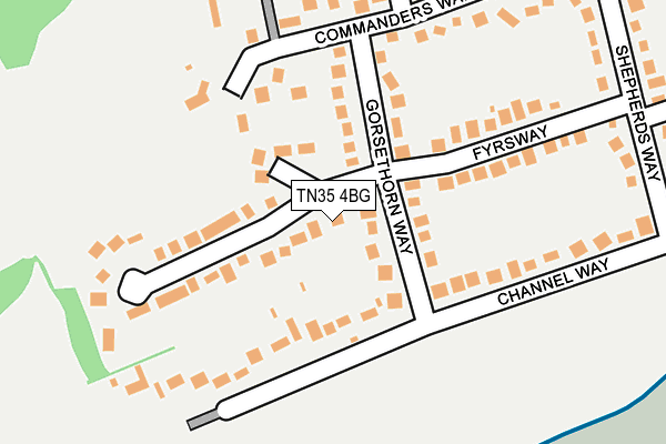 TN35 4BG map - OS OpenMap – Local (Ordnance Survey)