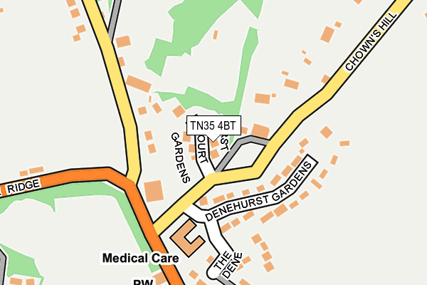 TN35 4BT map - OS OpenMap – Local (Ordnance Survey)