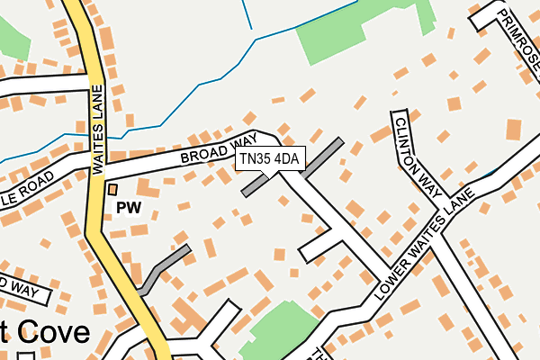 TN35 4DA map - OS OpenMap – Local (Ordnance Survey)