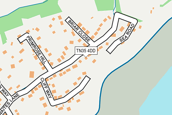 TN35 4DD map - OS OpenMap – Local (Ordnance Survey)