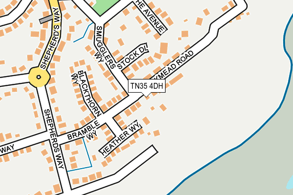 TN35 4DH map - OS OpenMap – Local (Ordnance Survey)