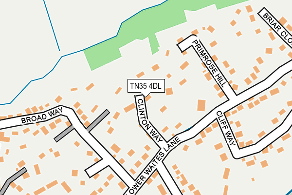 TN35 4DL map - OS OpenMap – Local (Ordnance Survey)