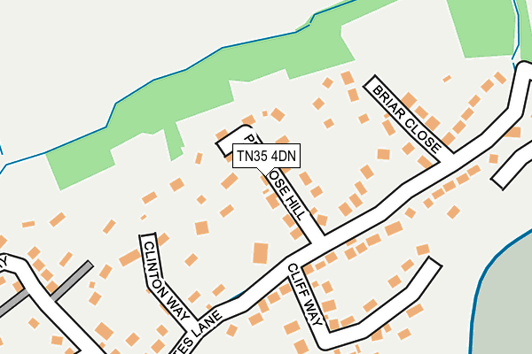 TN35 4DN map - OS OpenMap – Local (Ordnance Survey)