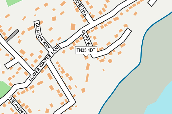 TN35 4DT map - OS OpenMap – Local (Ordnance Survey)