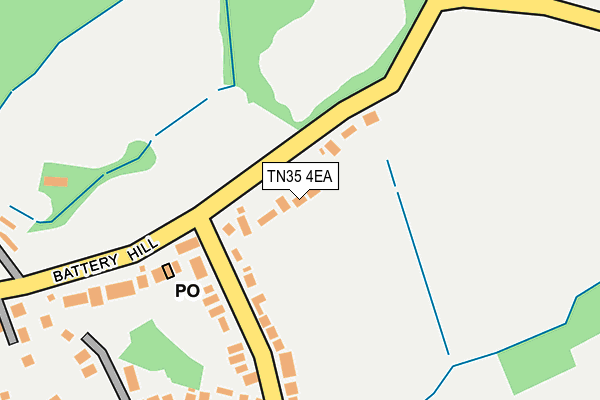 TN35 4EA map - OS OpenMap – Local (Ordnance Survey)
