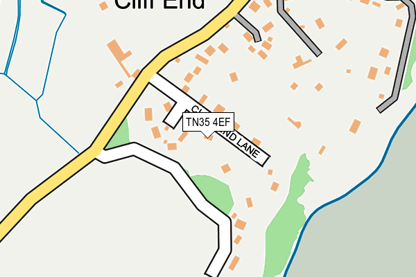 TN35 4EF map - OS OpenMap – Local (Ordnance Survey)