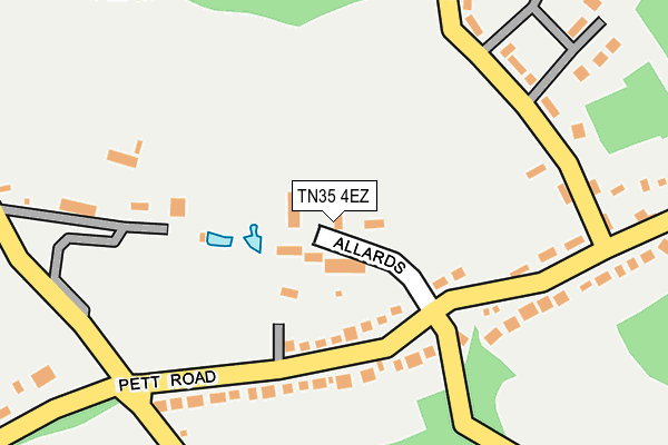 TN35 4EZ map - OS OpenMap – Local (Ordnance Survey)