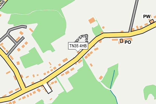 TN35 4HB map - OS OpenMap – Local (Ordnance Survey)