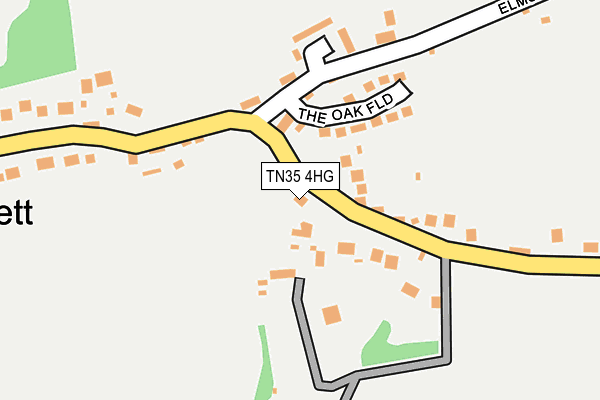 TN35 4HG map - OS OpenMap – Local (Ordnance Survey)