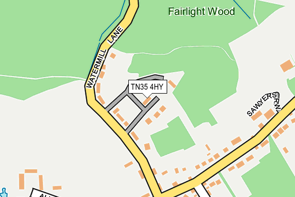 TN35 4HY map - OS OpenMap – Local (Ordnance Survey)