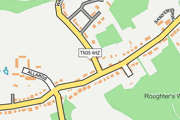 TN35 4HZ map - OS OpenMap – Local (Ordnance Survey)