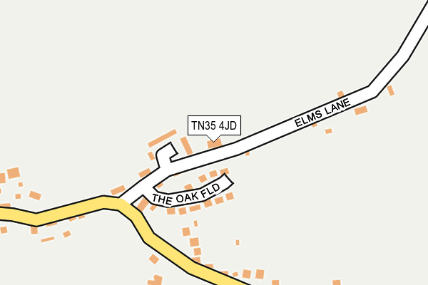 TN35 4JD map - OS OpenMap – Local (Ordnance Survey)