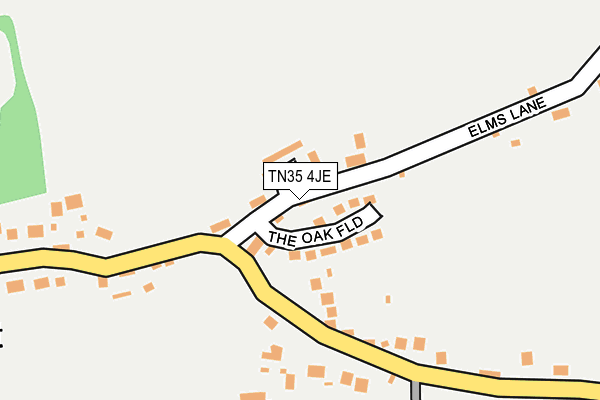 TN35 4JE map - OS OpenMap – Local (Ordnance Survey)
