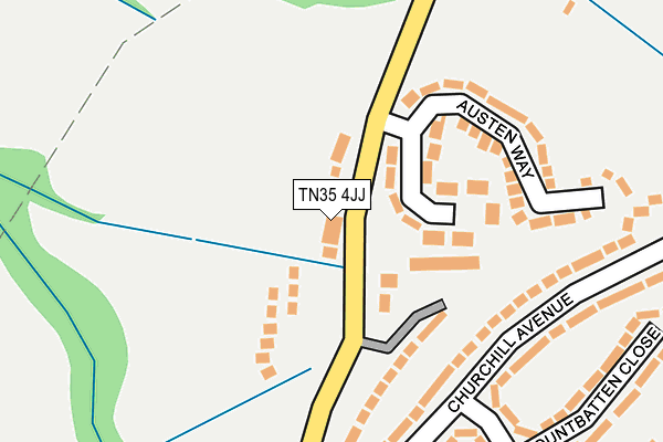 TN35 4JJ map - OS OpenMap – Local (Ordnance Survey)