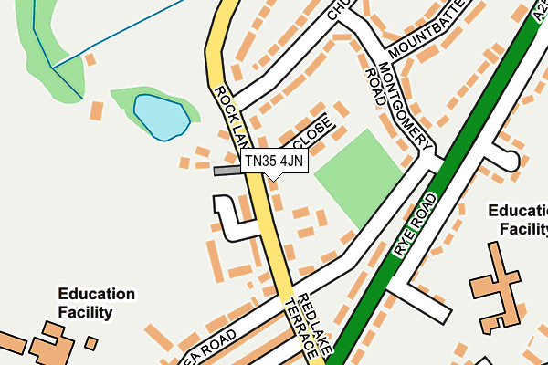 TN35 4JN map - OS OpenMap – Local (Ordnance Survey)