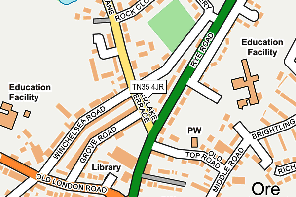 TN35 4JR map - OS OpenMap – Local (Ordnance Survey)