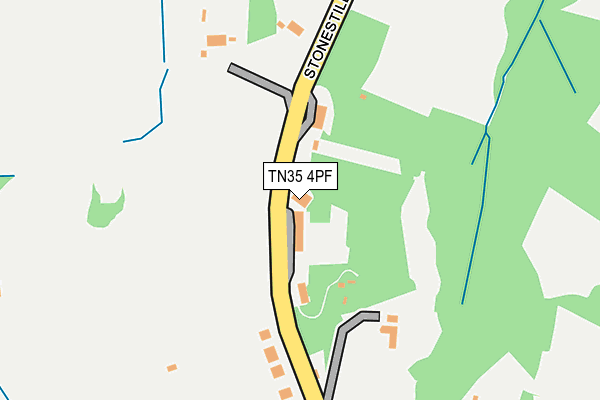 TN35 4PF map - OS OpenMap – Local (Ordnance Survey)