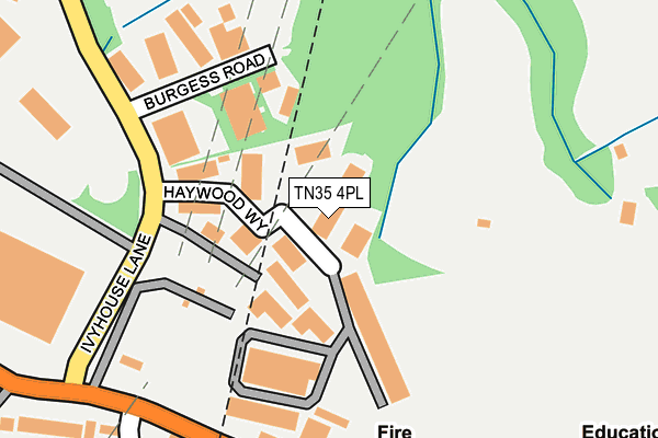 TN35 4PL map - OS OpenMap – Local (Ordnance Survey)