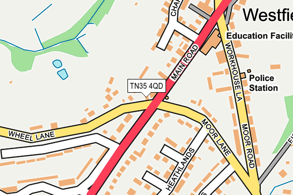 TN35 4QD map - OS OpenMap – Local (Ordnance Survey)