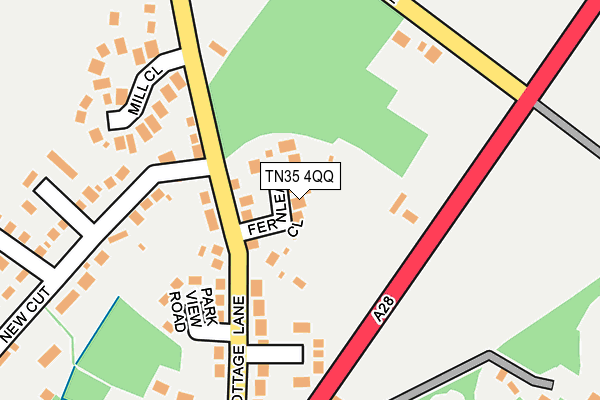 TN35 4QQ map - OS OpenMap – Local (Ordnance Survey)